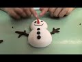 Видео-урок: Снеговик из мастики