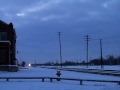 Hot eastbound kicking up snow