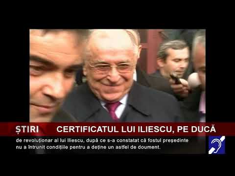 Certificatul de revoluționar al lui Ion Iliescu, pe ducă