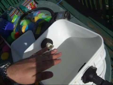 pond - DIY Pond Filter. Build a pond or aquarium fillter from a bucket and and a bunch of plumbing parts. The total price was less then $40. (not including the powe...