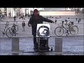 Blindfolded Artist in Beaubourg Square, Paris