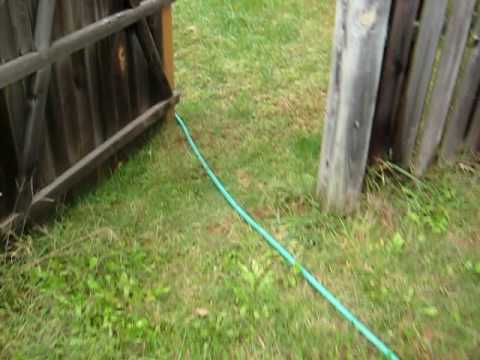 how to drain a pool with just a hose