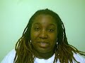 Tip for decreasing a frizzy hairline with latched locs
