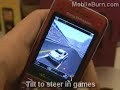 Sony Ericsson W760 with Tilt Steering in Games