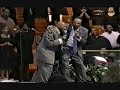 Dr. Rayford T. Iglehart sings with Bishop Paul S. Morton