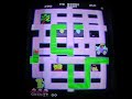 cruch roller, old school video arcade game. similar to pac-man, but instead of eating the dots and they disappear, you paint all the areas in the maze to complete the board.