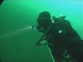 Diving in a small lake with amazing visibility