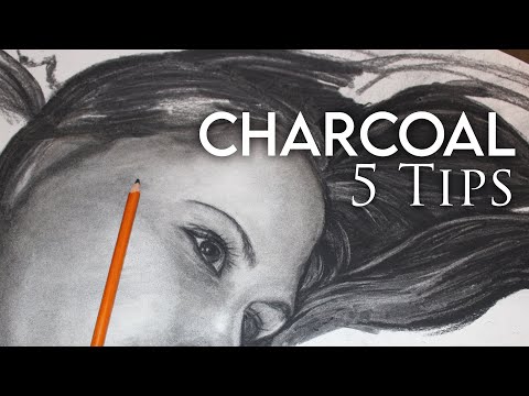 how to draw with charcoal