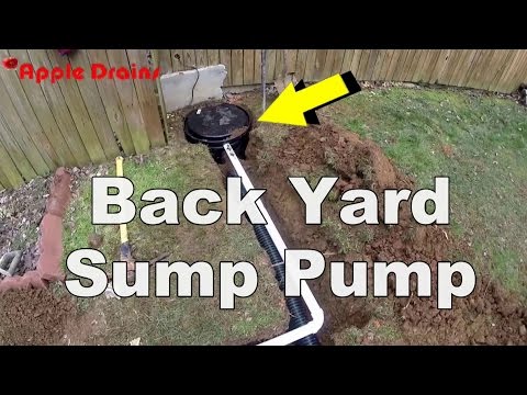 how to drain low spot in yard