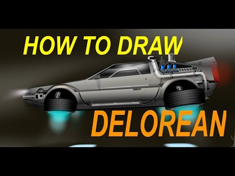 video-linktoworks-HOW TO DRAW - DELOREAN TIME MACHINE-BACK TO THE FUTURE