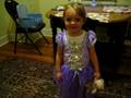 Amelia in her Halloween costume