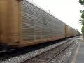 Loaded CSX Auto Racks Pulled Elephant Style Loaded CSX Auto Racks Pulled Elephant Style