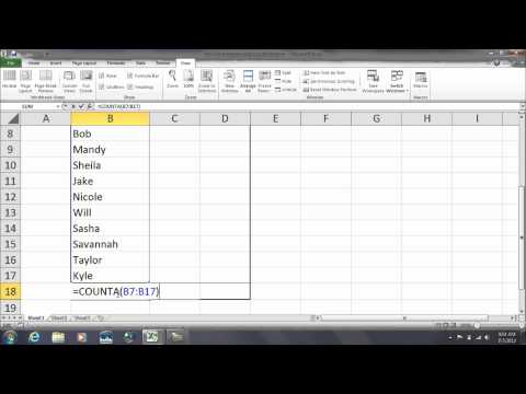 video-linktoworks-Excel: How to use the COUNTA function to count text...