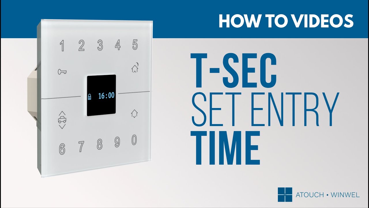 T-SEC - Como definir o tempo de entrada