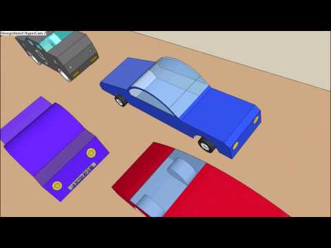 Sketchup Cars Animation made in School
