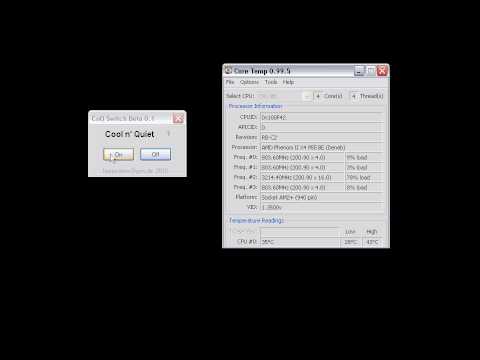 how to turn off cool n quiet