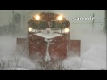 YouTube - 豪雪・厳寒の宗谷本線を雪列車ＤＥ15が行く