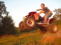 Honda Fourwheelers hit BMX Jump Honda Fourwheelers hit BMX Jump
