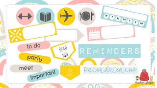 5 - Pegatinas digitales 1: REMINDERS (recordatorios)