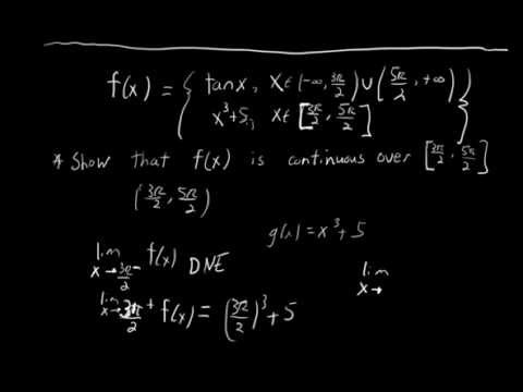 how to prove f is continuous