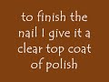 Nail art the \"tiger nail\"
