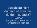 Wenn du denkst