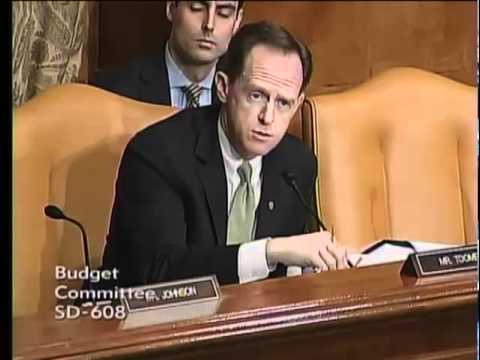 Sen. Toomey on the debt limit at a Budget Committee hearing