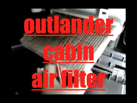 DIY How to replace install cabin air filter 2010 Mitsubishi Outlander