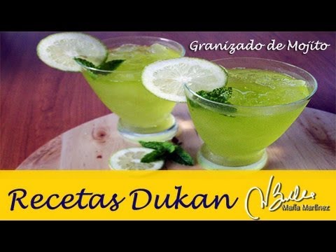 Adelgazar: Granizado de Mojito sin alcohol (Dukan Ataque) / Diet Virgin Mojito Granita