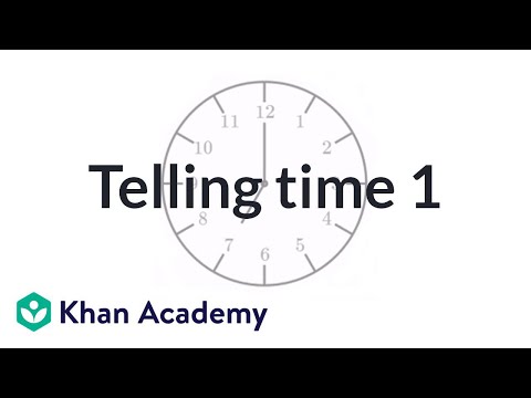 Arithmetic and pre-algebra: Telling time