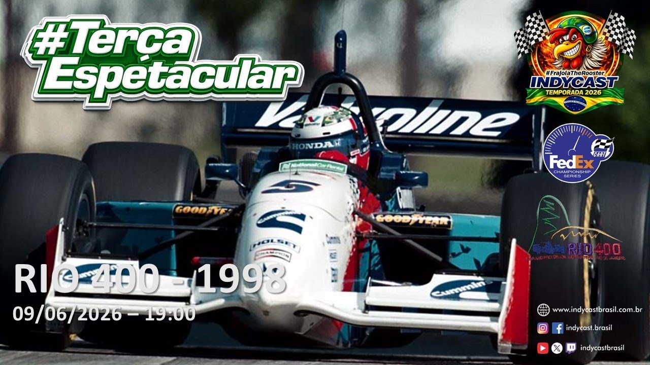 IndyCast Brasil #Lembranças #TerçaEspetacular - Rio 400 1998