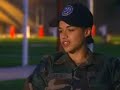 michelle rodriguez doing an interview on set for the movie swat. there are 3 clips of her speaking. check out her uniform! enjoy