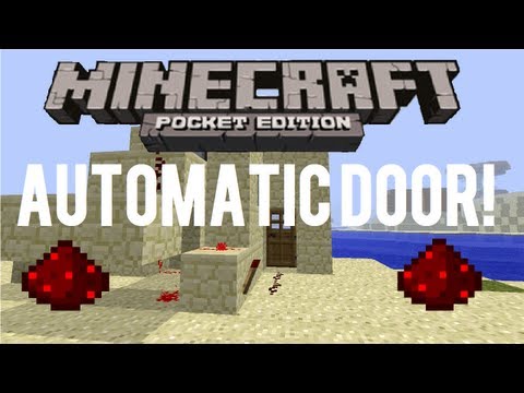 how to make an automatic door in minecraft pe