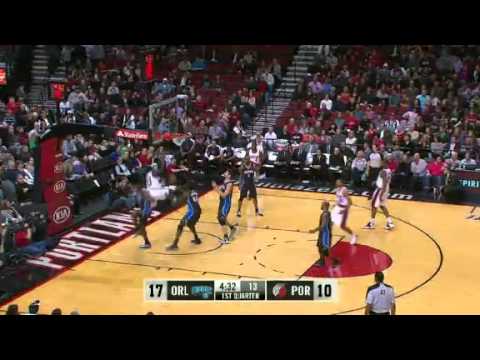 Batum to Hickson for Dunk on the Magic