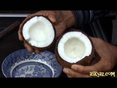 how to break coconut