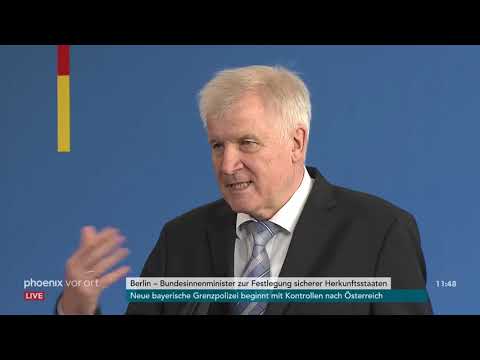 Horst Seehofer zum Gesetzentwurf zu sicheren Herkun ...