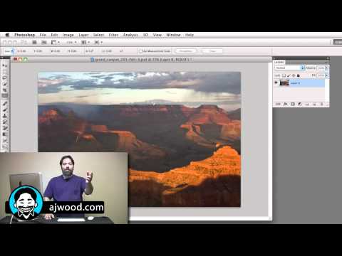 ajwood - http://ajwood.com/icc9 - I Create Content #9. Learn three different ways to straighten your photos, images & pictures in Photoshop. Share this video, Tweet t...