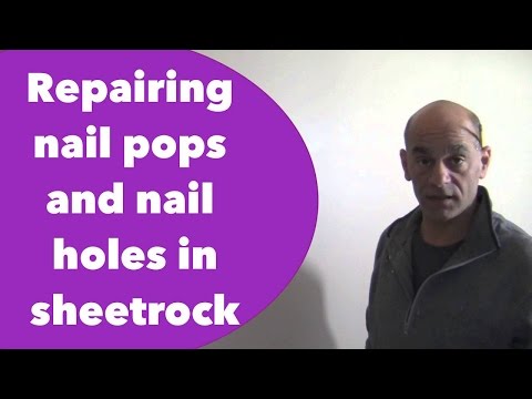 how to patch nail holes in drywall