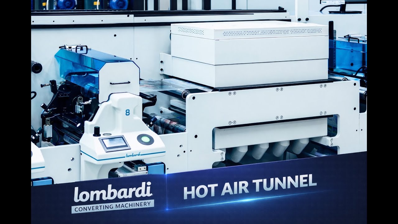 Synchroline equipped with special hot air tunnel unit