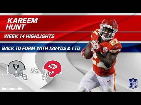 Video: Kareem Hunt is Back to Form w/ 138 Total Yards & 1 TD! | Raiders vs. Chiefs | Wk 14 Player HLs