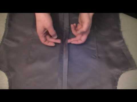 how to fasten the back of a waistcoat