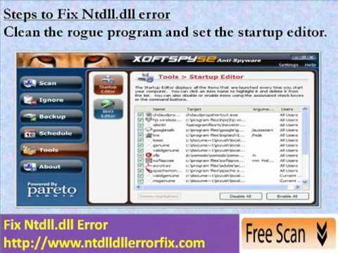 how to repair ntdll.dll