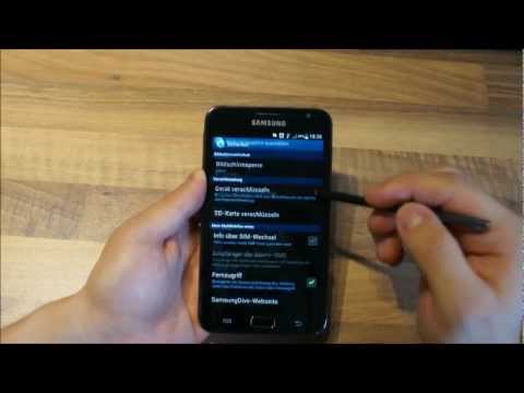 Samsung Galaxy Note Android 4.0.4 - PopUp Play und Entsperren mit Unterschrift