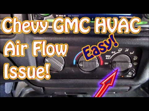 GMC Jimmy, S10, Blazer DIY How to Diagnose HVAC Mode Control – Vent – Defrost – Floor Selector