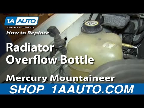 How To Install Replace radiator Coolant Overflow Bottle 2002-05 Ford Explorer Mercury Mountaineer