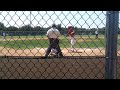 Click here to watch this video Toby hits a triple left handed