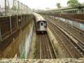 MTA NYC SUBWAY 6 train enters Hunts point Bronx