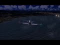 FSX Learjet landing at Nice, France