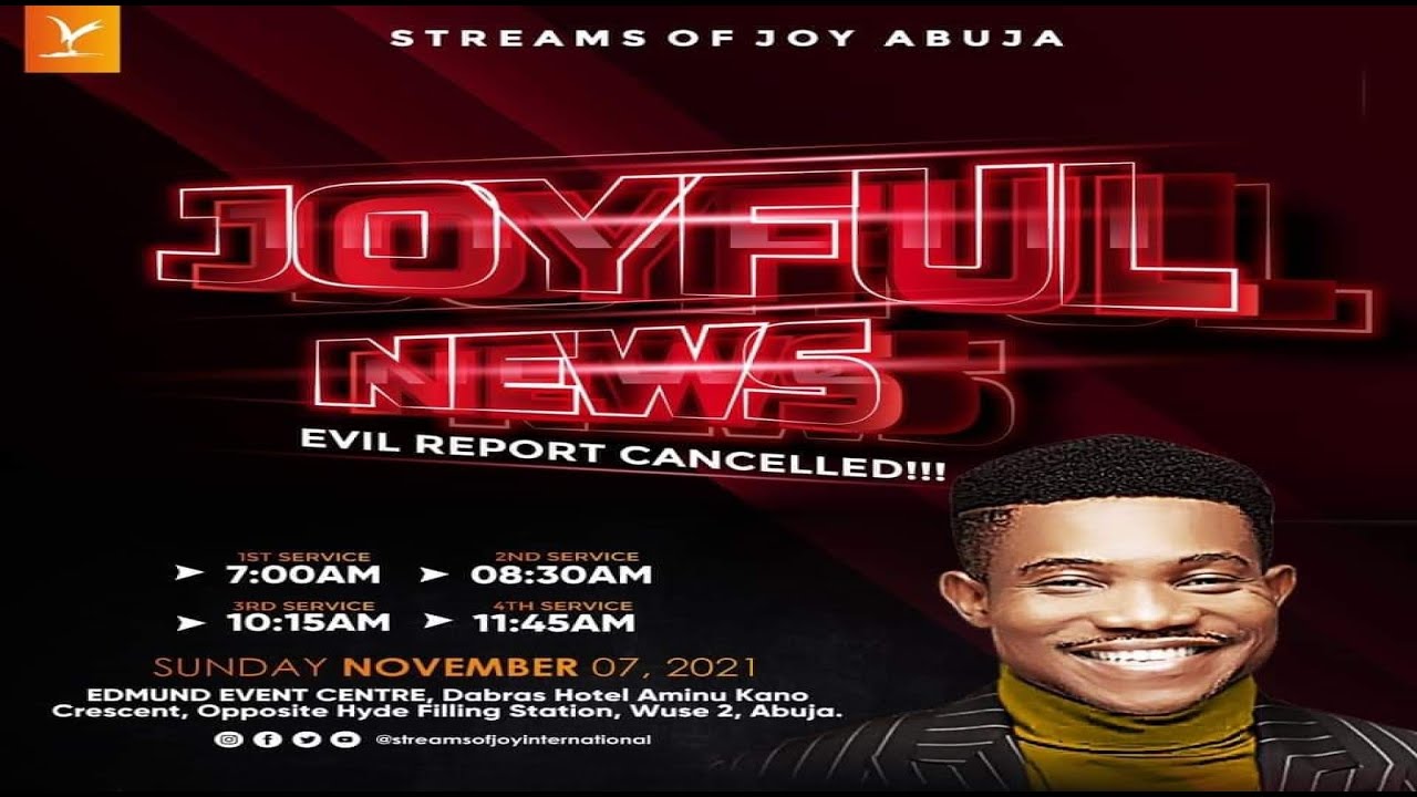 Pastor Jerry Eze Sunday Live Service 7 November 2021 | Streams of Joy Pastor Jerry Eze Sunday Live Service 7 November 2021 | Streams of Joy