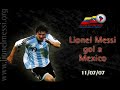 Argentina vs. Mexico 2:0 Lionel Messi - Copa America 2007